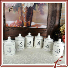 ceramic herb storage jars